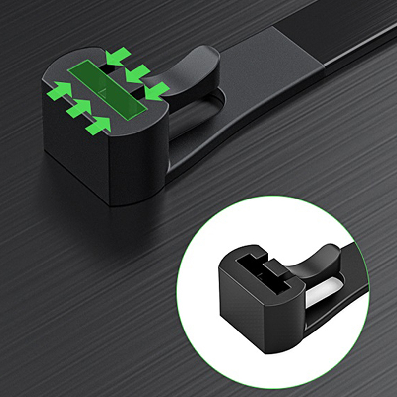 Paquete de 50 bridas de nailon con bucle extraíble, sujetadores de banda de plástico autoblocantes, bridas para cables, bridas para cables de nailon reutilizables
