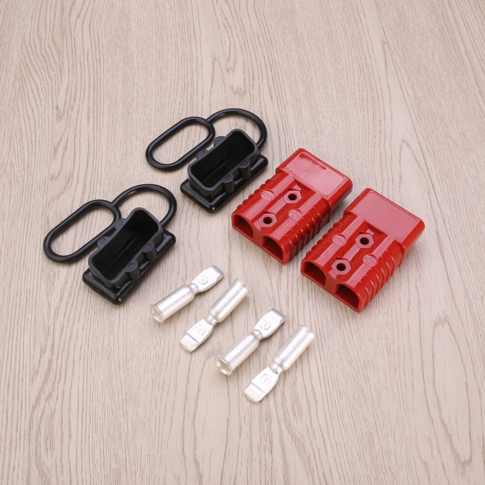 8Stck Fahrer Batterie schnell anschließen Stecker Bausatz 175A Erholung Winde Anhänger (2 * Anschluss Stecker + 4 * Terminal Stifte + 2 * Kappe)