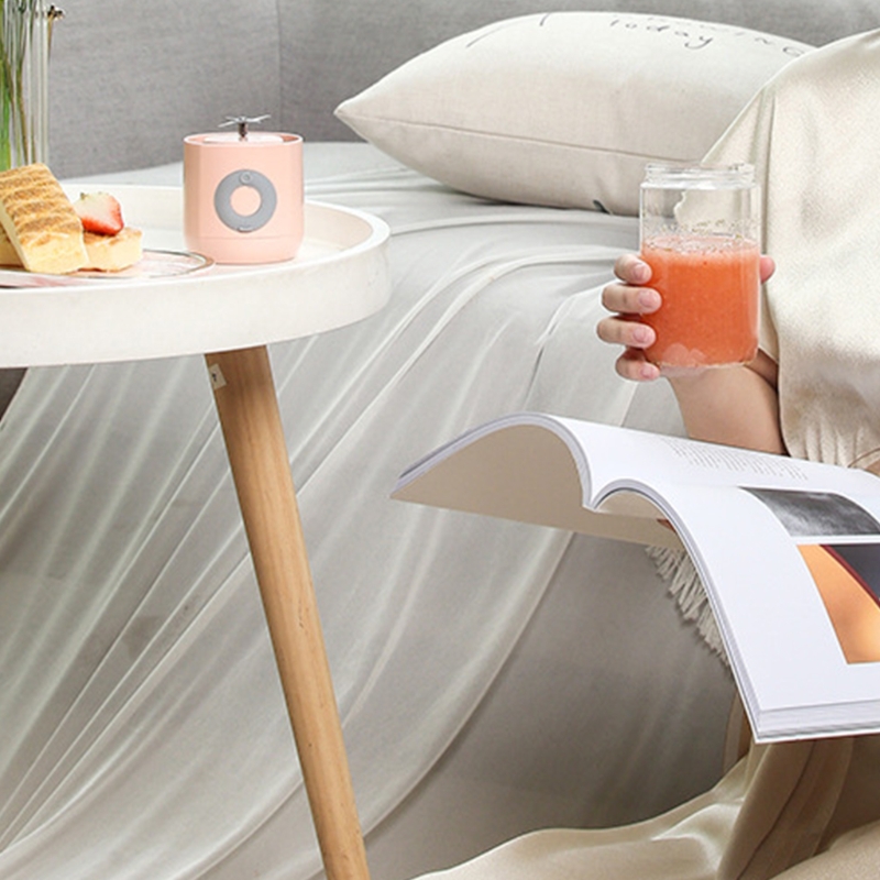 Portable Personal Blender Mini Travel Fruit Ice Electric Smoothie Blender Juicer Cup Maker Mixer 4 Blades Rechargeable