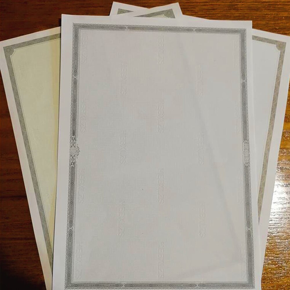 50 Sheets Per Bag A4 Printable Certificate Core Inner Page Award Retro Paper certificate of completion Style DIY