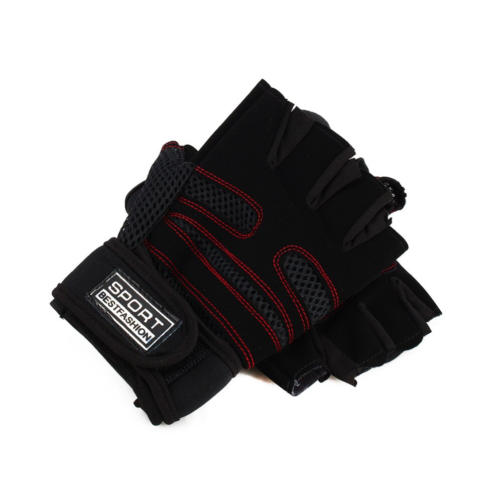 Halvfinger gym handskar fitness sport träning styrkelyft handskar body building träning sport fitness handskar hands protector
