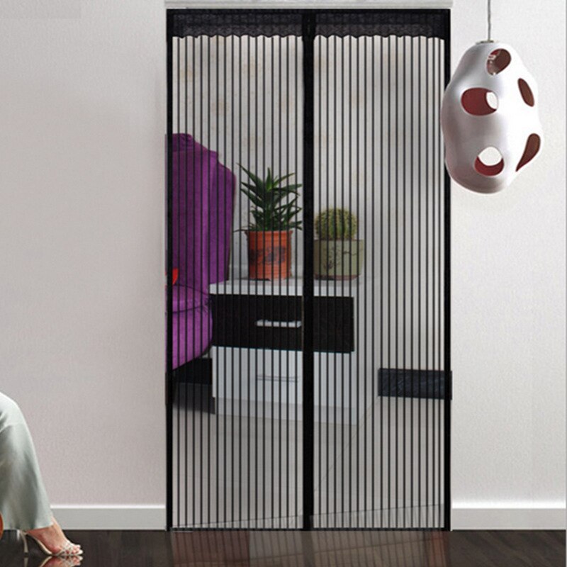 4 storlekar handsfree sommar anti-mygg gardiner kryptering myggnät på dörren magneter dörr gardin