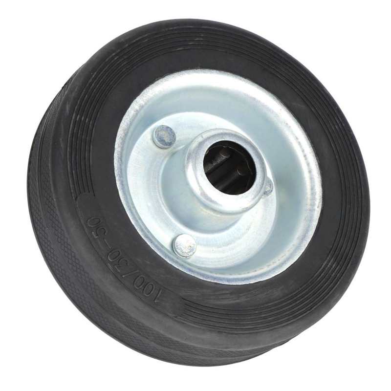 2pcs Rubber Wheel Replacement with Iron Hub Quiet for Gasoline Diesel Generator