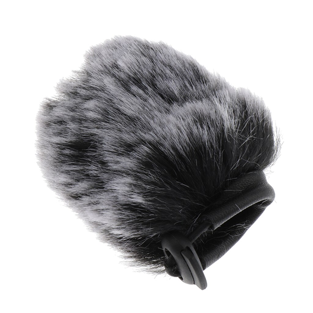 Cortavientos de viento micrófono de cámara al aire libre parabrisas peludos Mic parabrisas cubierta de viento, pelo corto