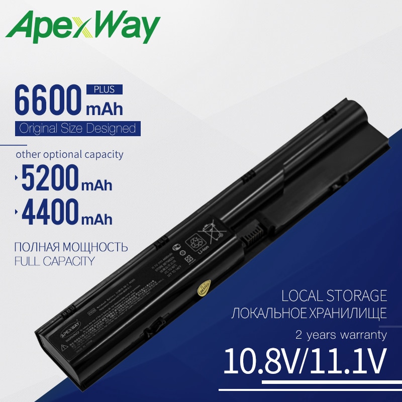 Apexway 6 Cellen Laptop Batterij Voor Hp Probook 4330 S 4331 S 4430 S 4431 S 4435 S 4436 S 4440 S 4441 S 4540 S 4530 S LC32BA122 PR06 QK646AA