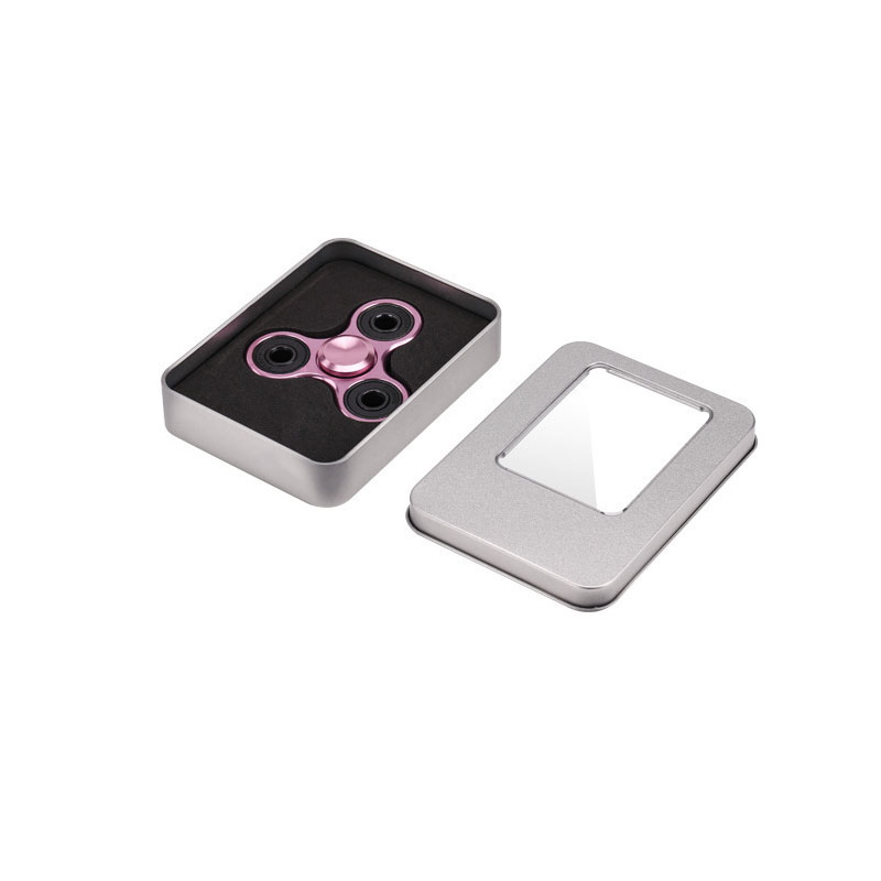 Aluminium Alloy Hand Spinner Solid Color Metal Fidget Spinner Hand Tri Spiner Ring Hobbies for Adults