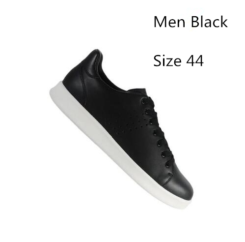 Xiaomi Original FreeTie Leather Skateboard Shoes Comfortable Anti-slip Leisure Support Xiaomi Mijia Smart Chip: Men Black 44