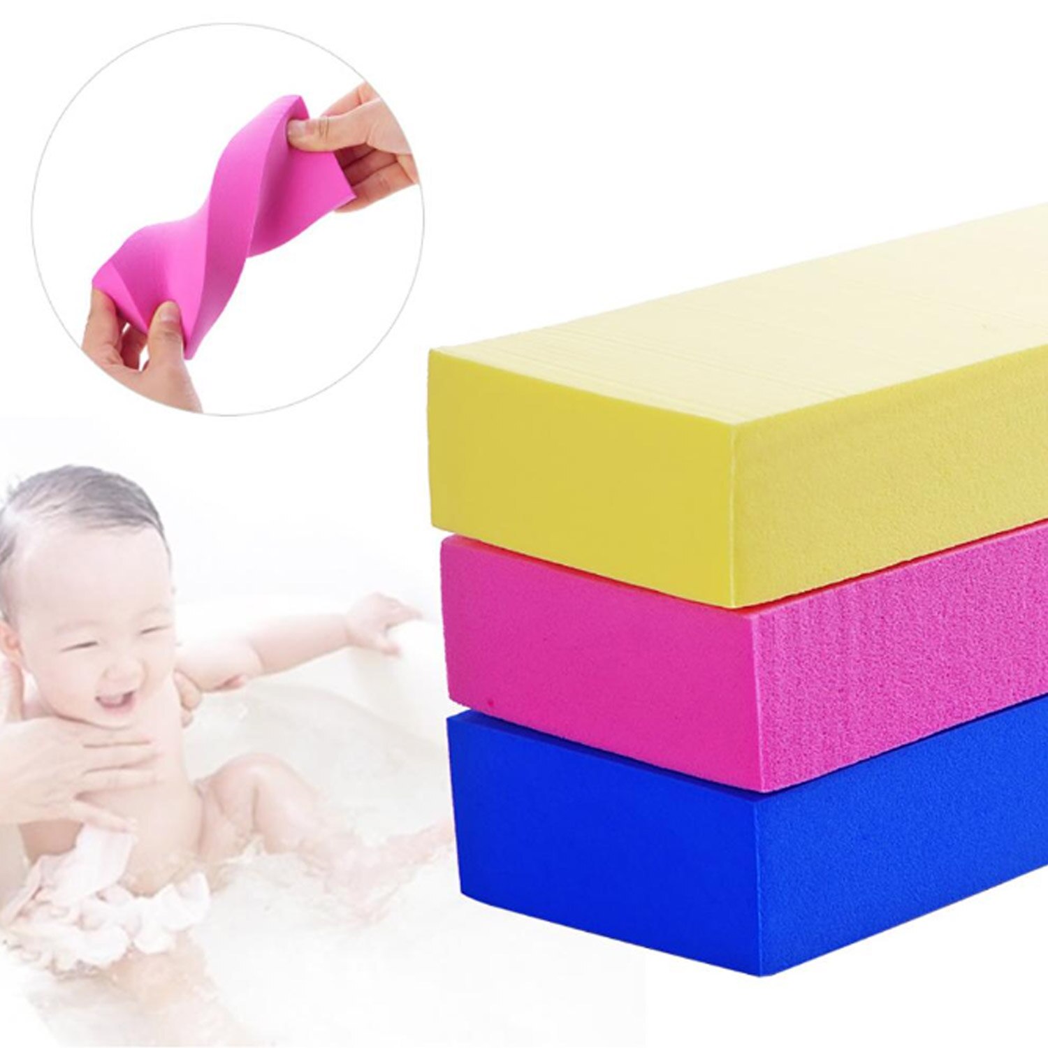 2 stk peeling badekar dusj svamp pad børste rubbing død hud remover pleie skrubber for baby barn bad rengjøring tilbehør
