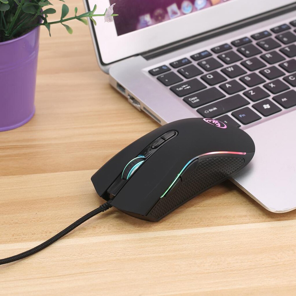 Gamer Gaming Mouse Verstelbare 3200 Dpi High-End Optische Gaming Muis Met 7 Heldere Kleuren Optische Led Backlit Voor laptop Pc