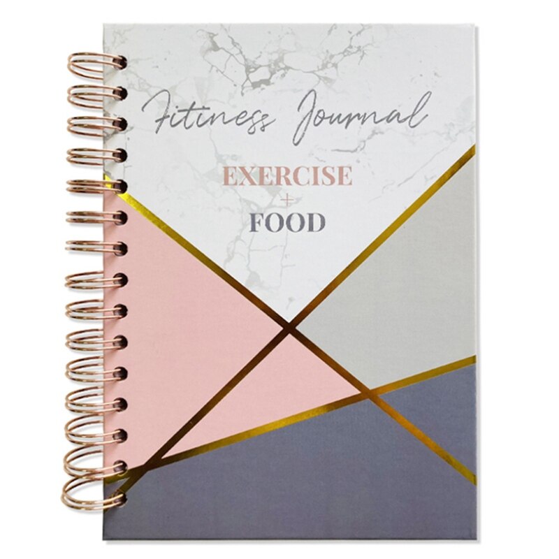 Workout Fitness Journal Planners, Dagelijks Wekelijks Non-Gedateerd Planner, notepad Voor Fitness En/Voeding Journal/Planners: Pink