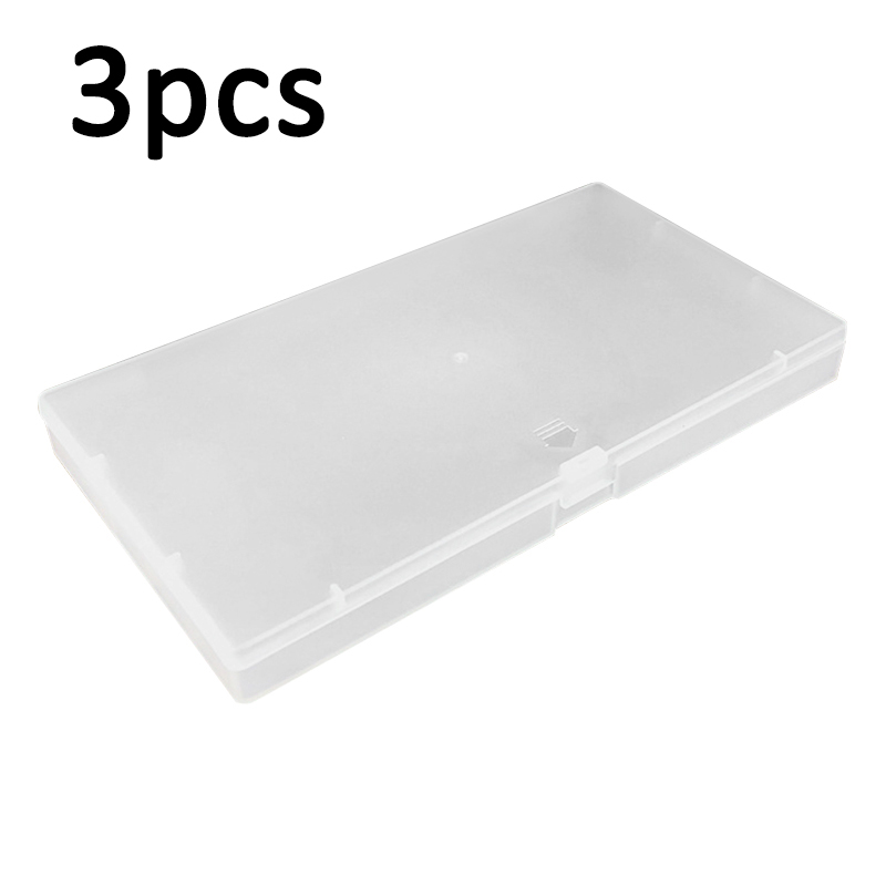 1pcs Frosted Plastic Box Mask Packaging Box Component Storage Box Sturdy Waterproof Dust-proof: 3PCS