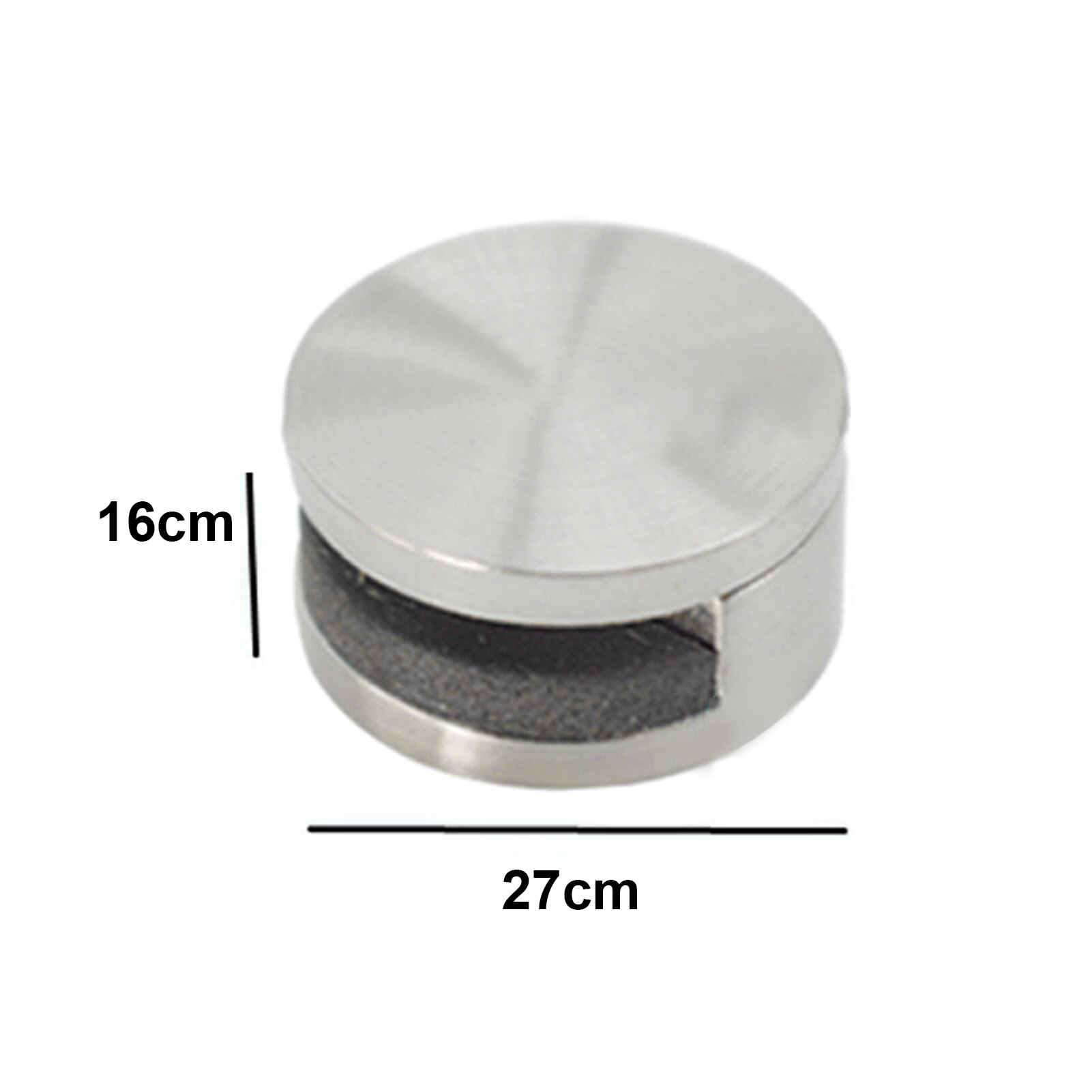 Stainless Steel Solid Round Glass Clamp Fixed Mirror Clip Wall Bracket Buckle Iron Sheet Bathroom Mirror Hinger Fixed Accessory