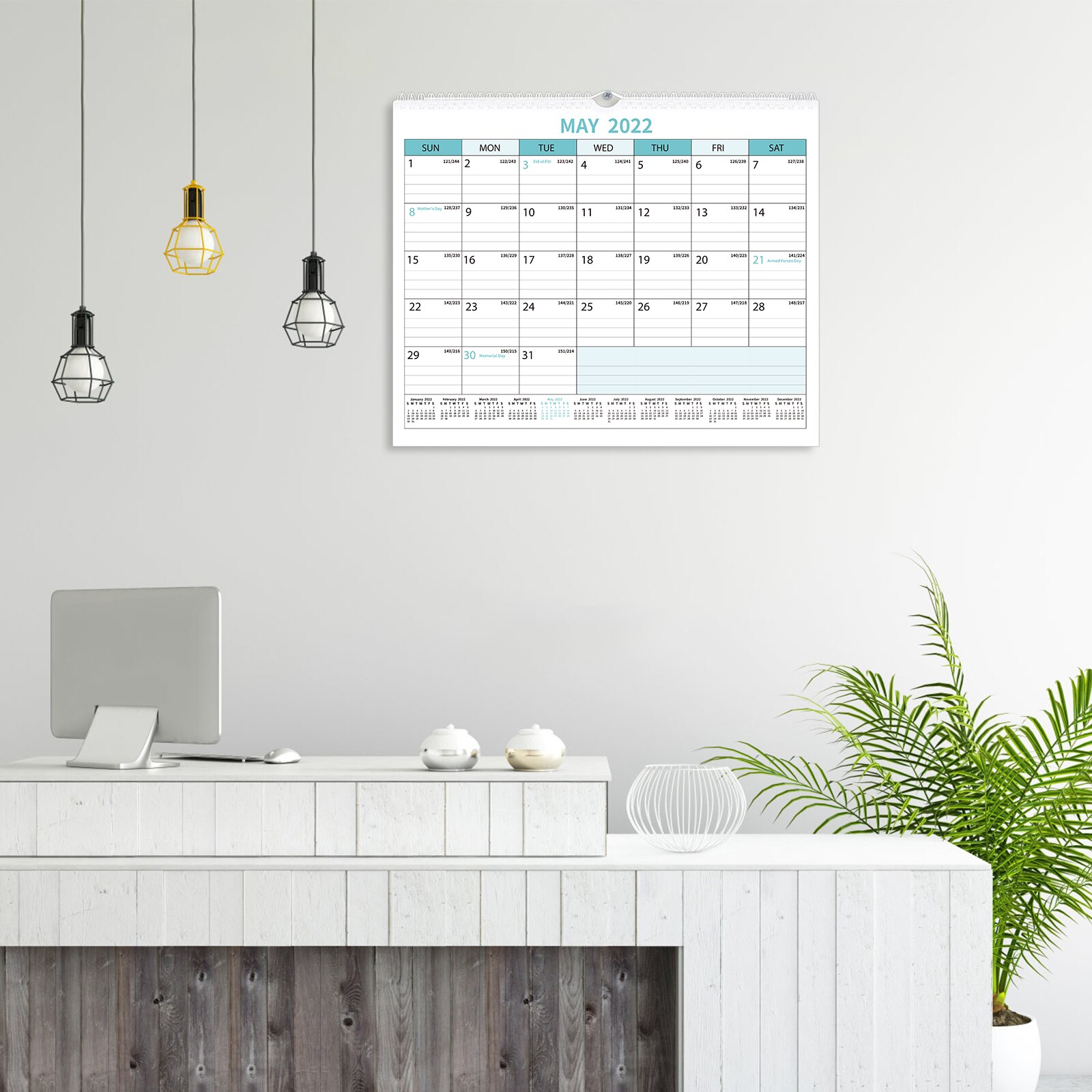 1 Pc Exquisite Durable Hanging Calendar Wall Calen... – Vicedeal