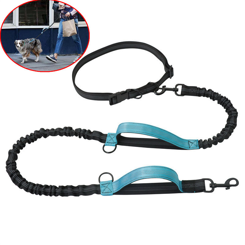 Hondenriem Handsfree Hondenriem Intrekbare Dubbele Handvat Honden Riemen Reflecterende Riemen Voor Honden Wandelen Huisdier Walker Accessoires