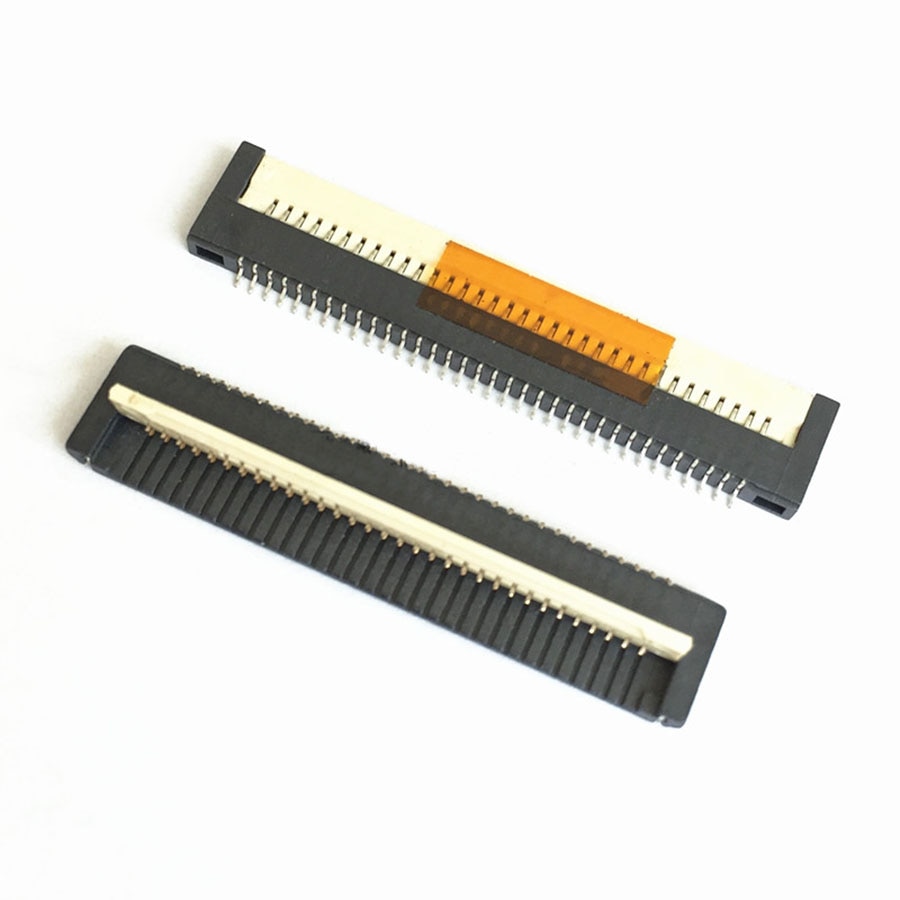 Connecteur de câble plat FPC FFC, prise 0.8mm, pas 26/30/32/34 broches pour interface de clavier d&#39;ordinateur portable, 2 pièces/lot