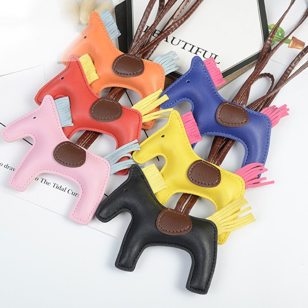 Stereo Cute Balloon Horse Keychain Key ring Cartoon Mobile Phone Bag Car Pendant Fun Keychain