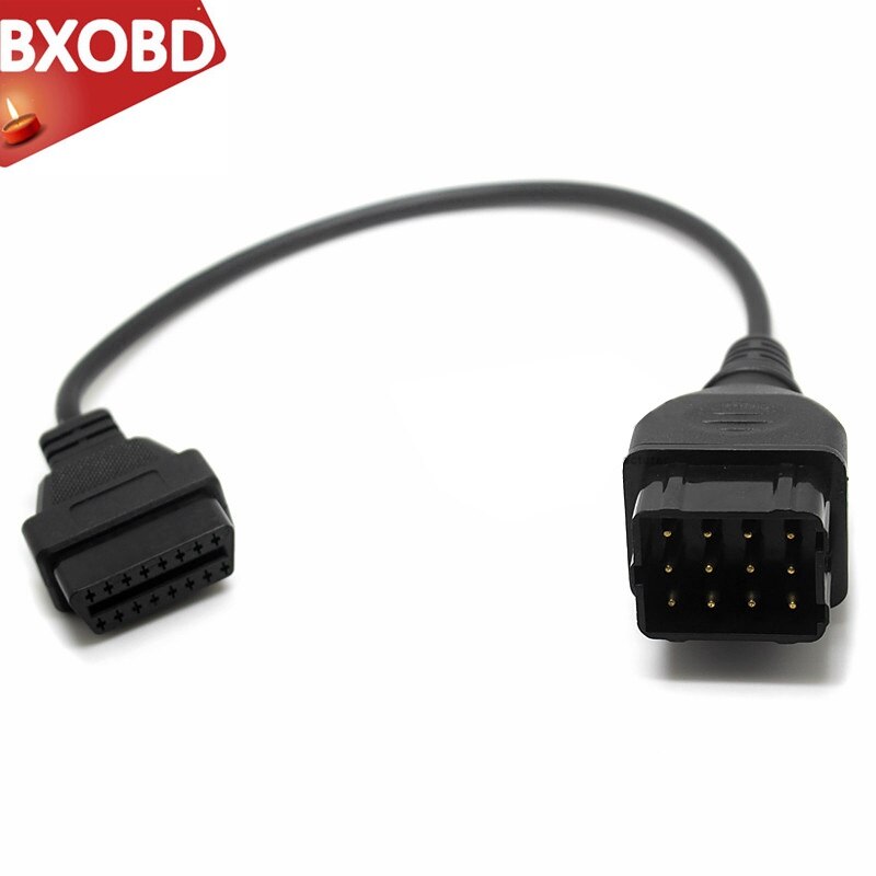 OBD2 Lkw diagnostizieren Kabel Arbeits Gaz 12pinfor 16 Stift Weiblichen zu Männlichen 12 Stift OBDII DLC 16 Stift Konverter kabel gaz 12Stift