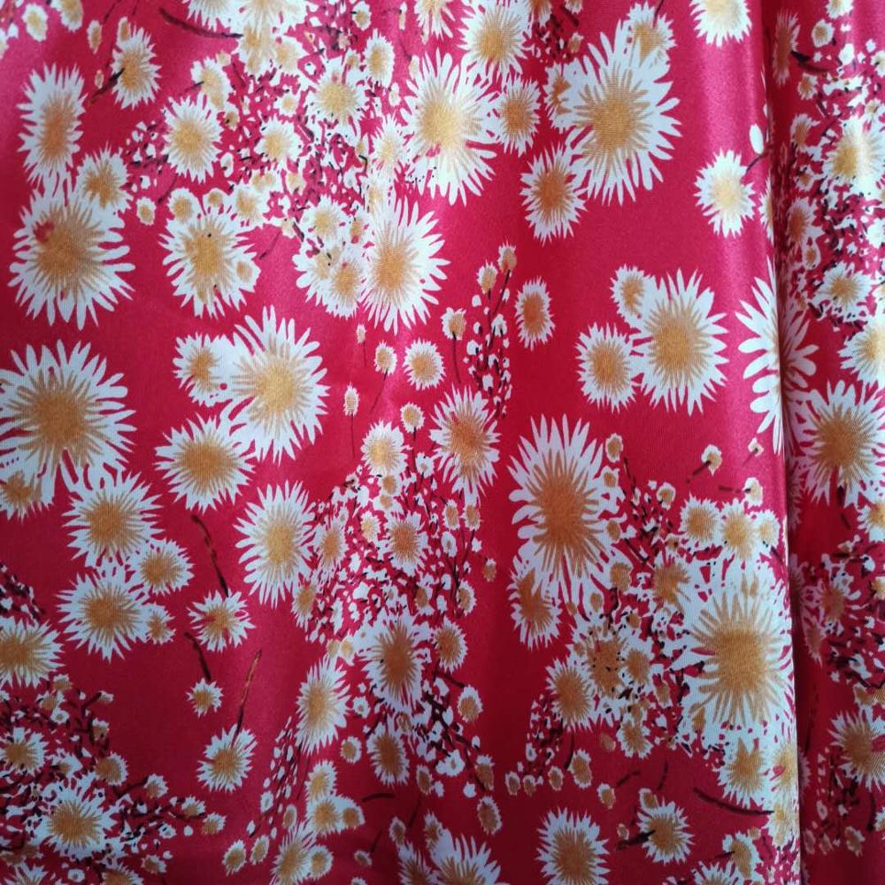 Tissue craft Soft Satin fabric Flower DIY Lining Material craft flower glossy Polyester Charmeuse Fabric