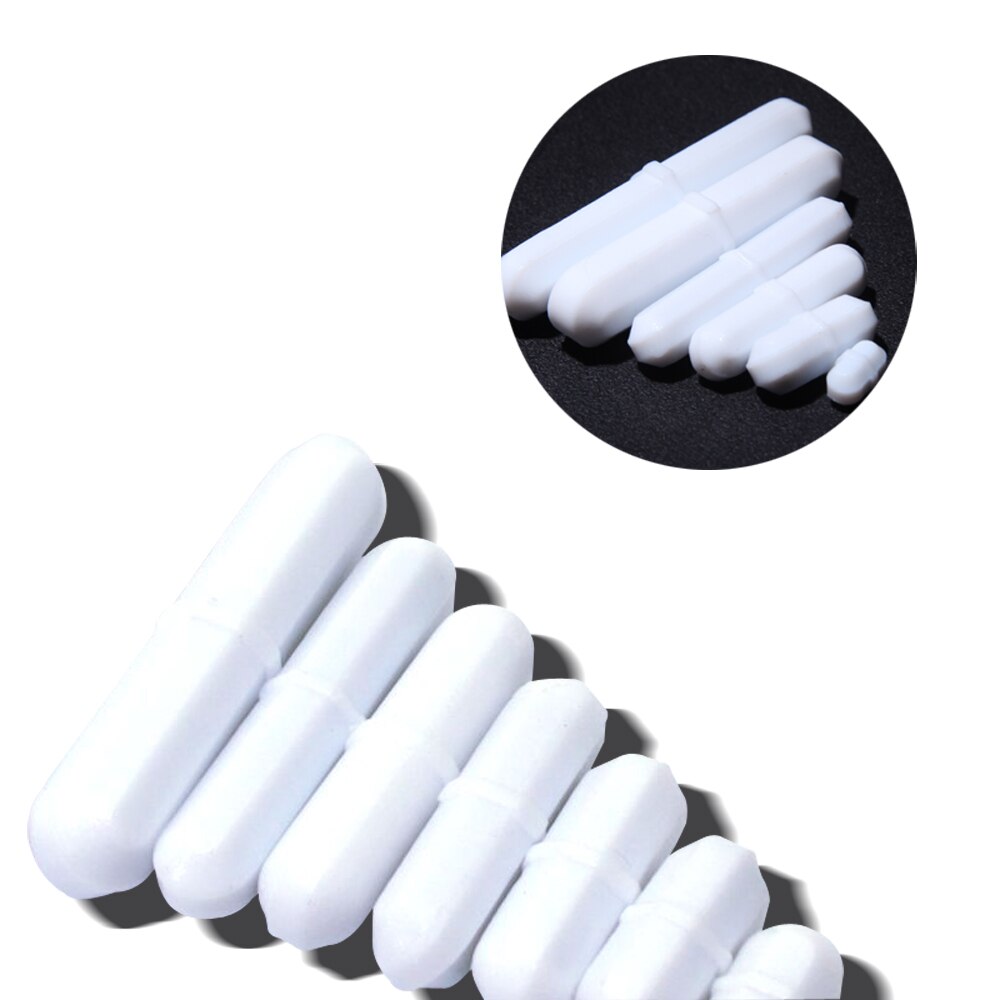 B5x10mm PTFE Magnetic Stirrer Bar, Octagonal Shape Stirring Bar with Pivot Ring, Pack of 10pcs