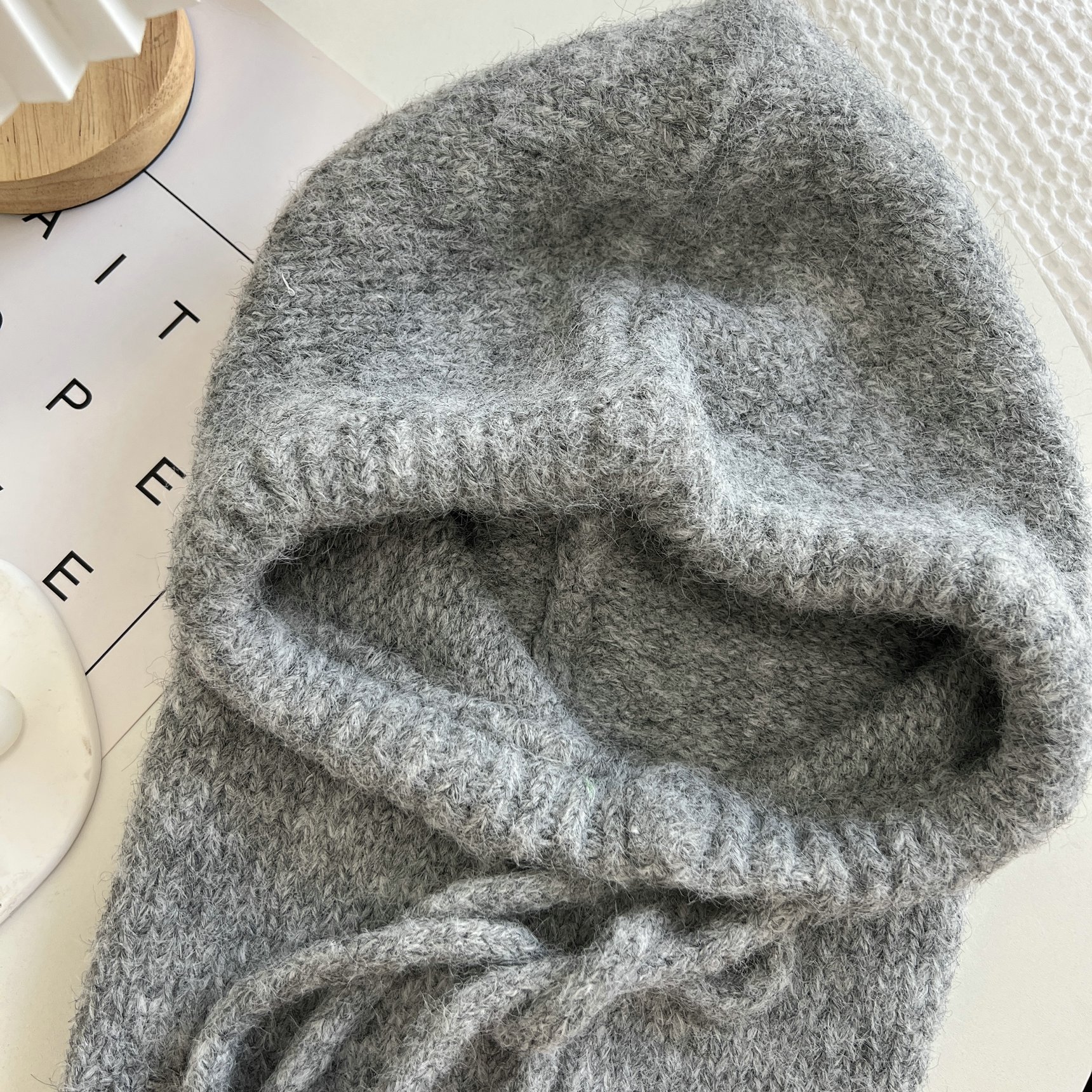 Strikkede luer til menn og kvinner, vintervarm unisex hettelue, halskrage, skjerflue, skilue, kalde luer, balaklava, lue