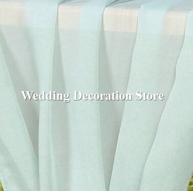 Chiffon Bogen Gardinen Tafel draussen Hochzeit Hintergrund Vorhang Zeremonie Drapieren Schleier Laube Stoff Veranstaltung Party Vorhänge DIY Dekor: Minze