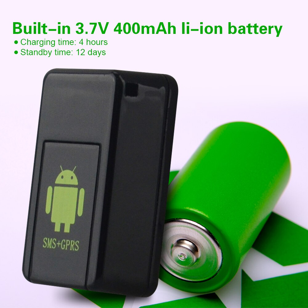 Mini rastreador portátil GSM/GPRS, localizador parlante de vídeo en red, GF-08, batería de iones de litio de 3,7 V y 400mAh, tiempo de espera largo, mini rastreador gsm
