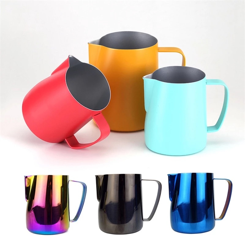 350Ml Espresso Dampende Pitcher Roestvrij Staal Melk Koffie Opschuimen Werper Cup Dampende Pitcher Bier Wijn Drinkware