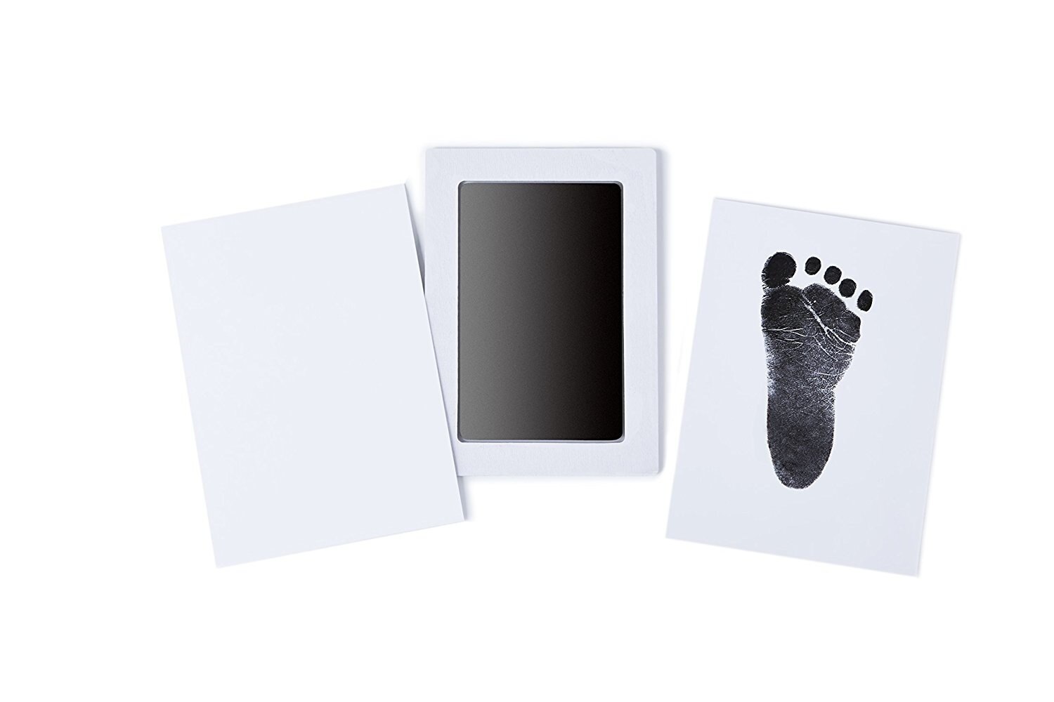 Caja de Seguridad No tóxico huellas de bebé huella No tocar la piel sin tinta almohadillas de tinta Kits para 0-6 meses, recién nacido huellas Souvenir