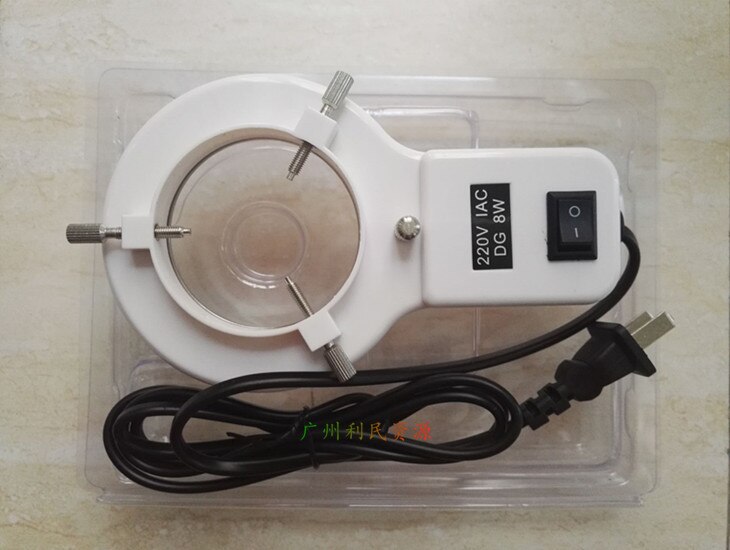 Internal Diameter 64MM Industrial Microscope Ring Light Source 8W Fluorescent Tube Fluorescent Light Source