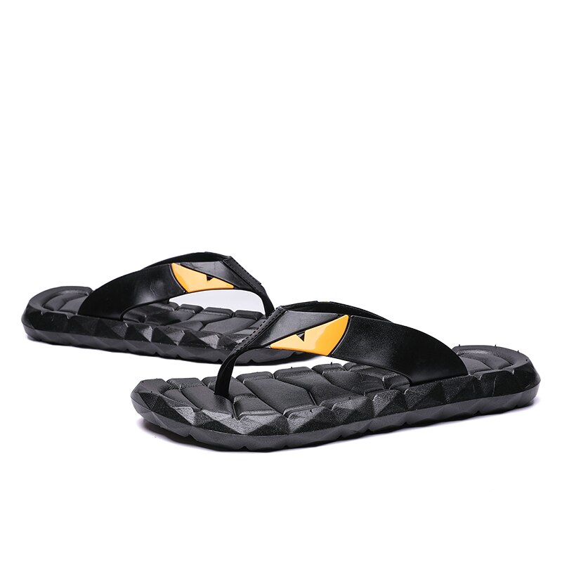 Yeinshaars sommer cool mænd læder klipklapper britisk stil boardered sandaler mandlige hjemmesko zapatos hombre stor størrelse