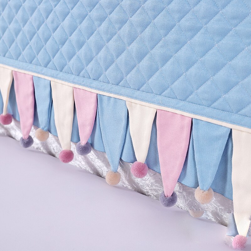 Bedside Cover Sweet Princess Style Blue Quilted Bed Covers and Bedspreads Soft and Comfortable Fabric Easy To Clean Home Decor