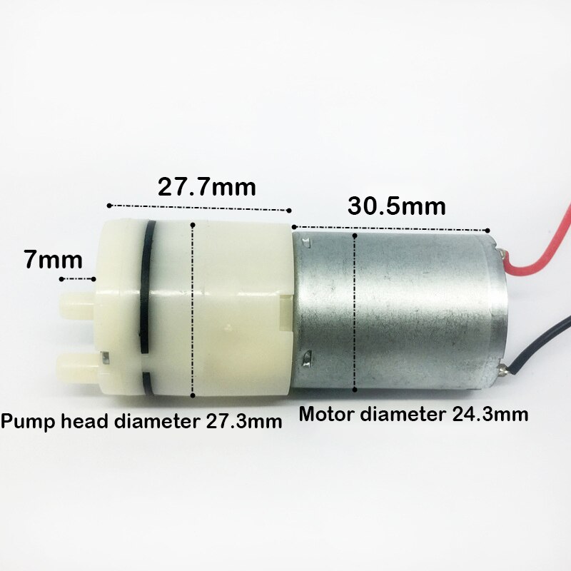 Dc 1.5v-3.7v 3v små mini 370 motor luftpumpe selvansugende monitor brystvakuumpumpe med tråd iltpumpe akvarie akvarium