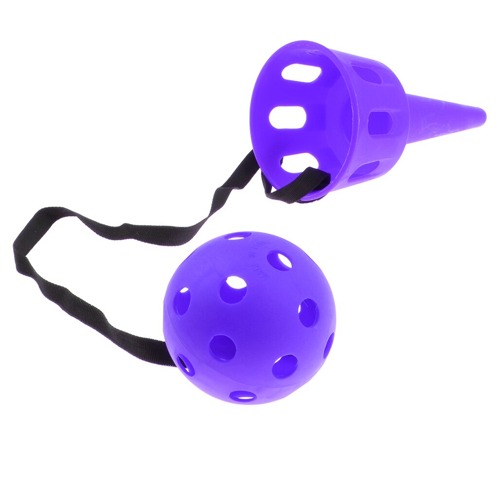 Catch Ball Game Play Toys Outdoor Yard Fun Sports Game for Kids: Purple