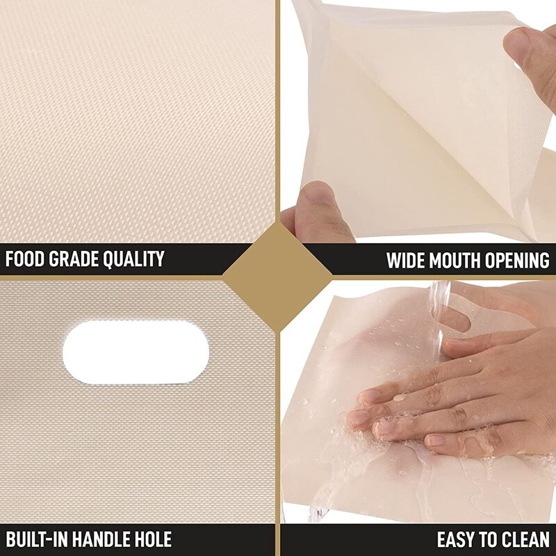 8 Pack Reusable Toaster Bags for Grilled Cheese Sandwiches - Non Stick Grilled Cheese Toaster Bags Reusable