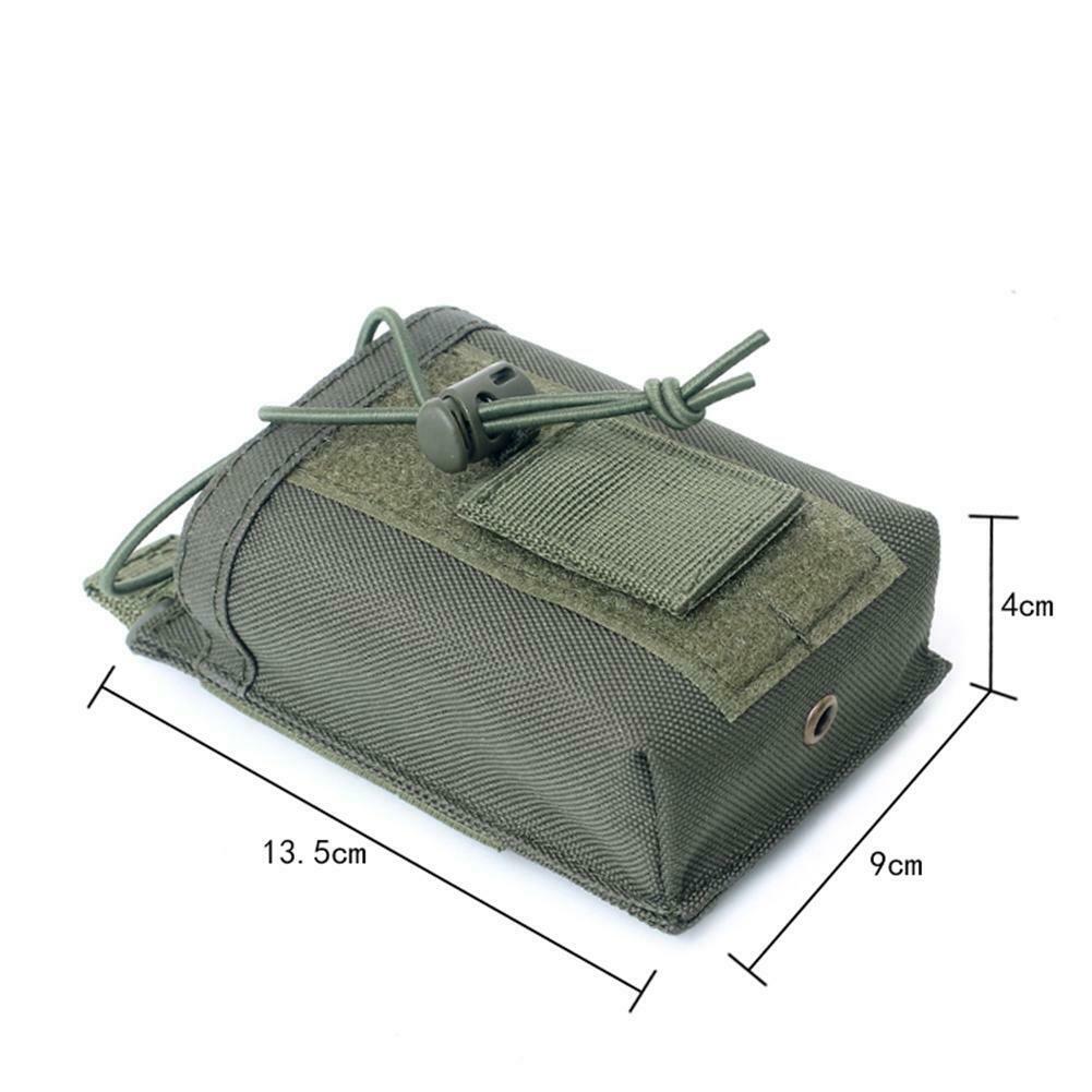 Udendørs drikkevare nylon radiopose holder taske til walkie talkie camping vandreture asd 88