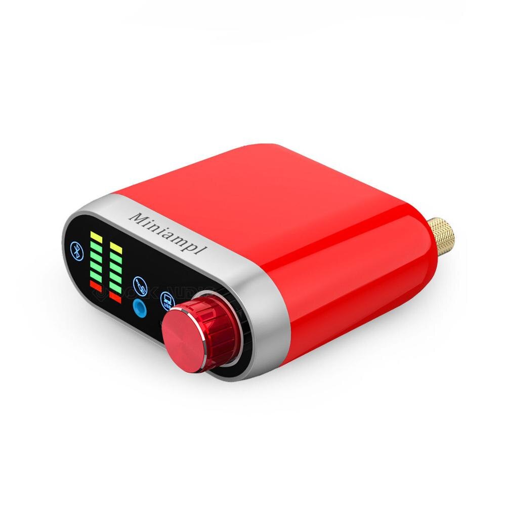 Nobsound HiFi Mini Bluetooth 5.0 HiFi Amplificatore di Potenza Digitale di Classe D Amp USB Scheda Audio AUX 50W * 2 per il Mobile Pad MP3: Rosso