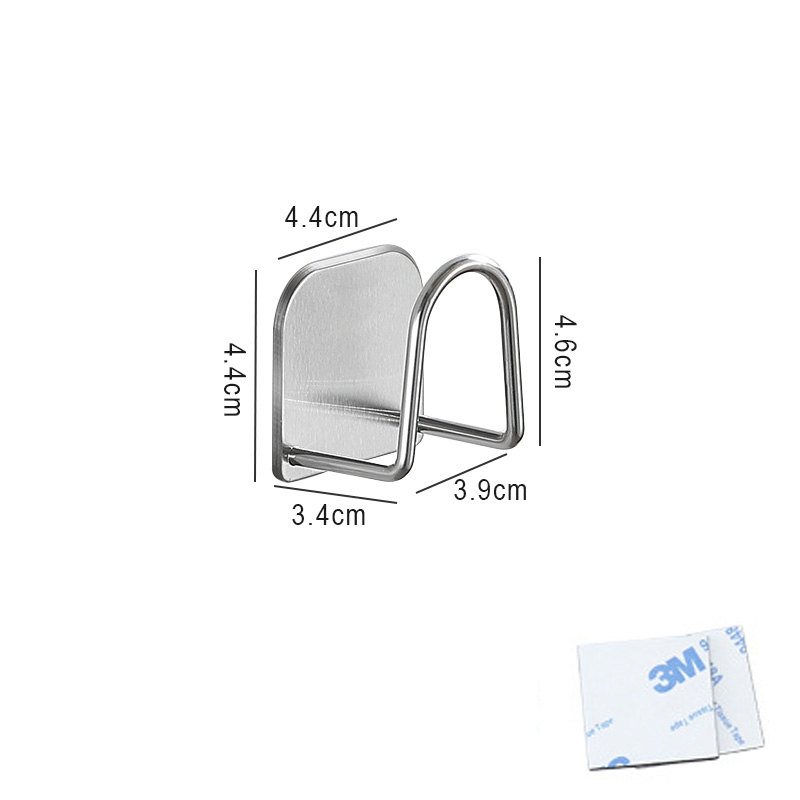 Stainless Steel Sponges Holder Kitchen Sink Spong Drain Drying Rack with Adhesive Storage Holders Kitchen Gadgets Sponge Support