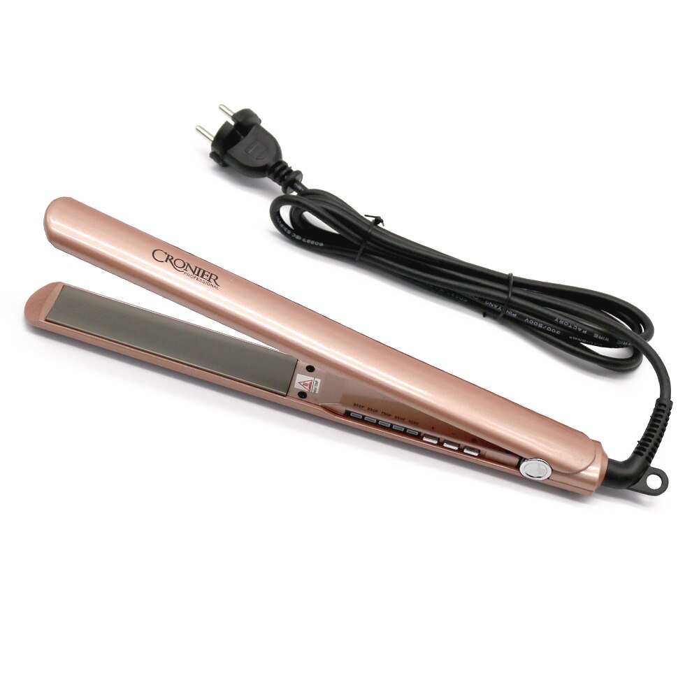 Plancha plana de turmalina para alisar el cabello, herramienta de salón de alisado, de cerámica, hasta 950 pulgadas, 220-240v