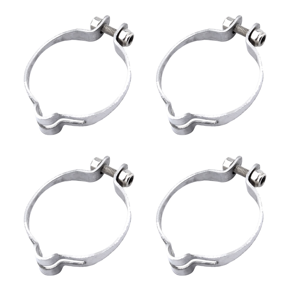 4Pcs Iron Cable Clip Clamp Stops Stopper Brake Vintage Bike Old School Bicycle 31.8mm