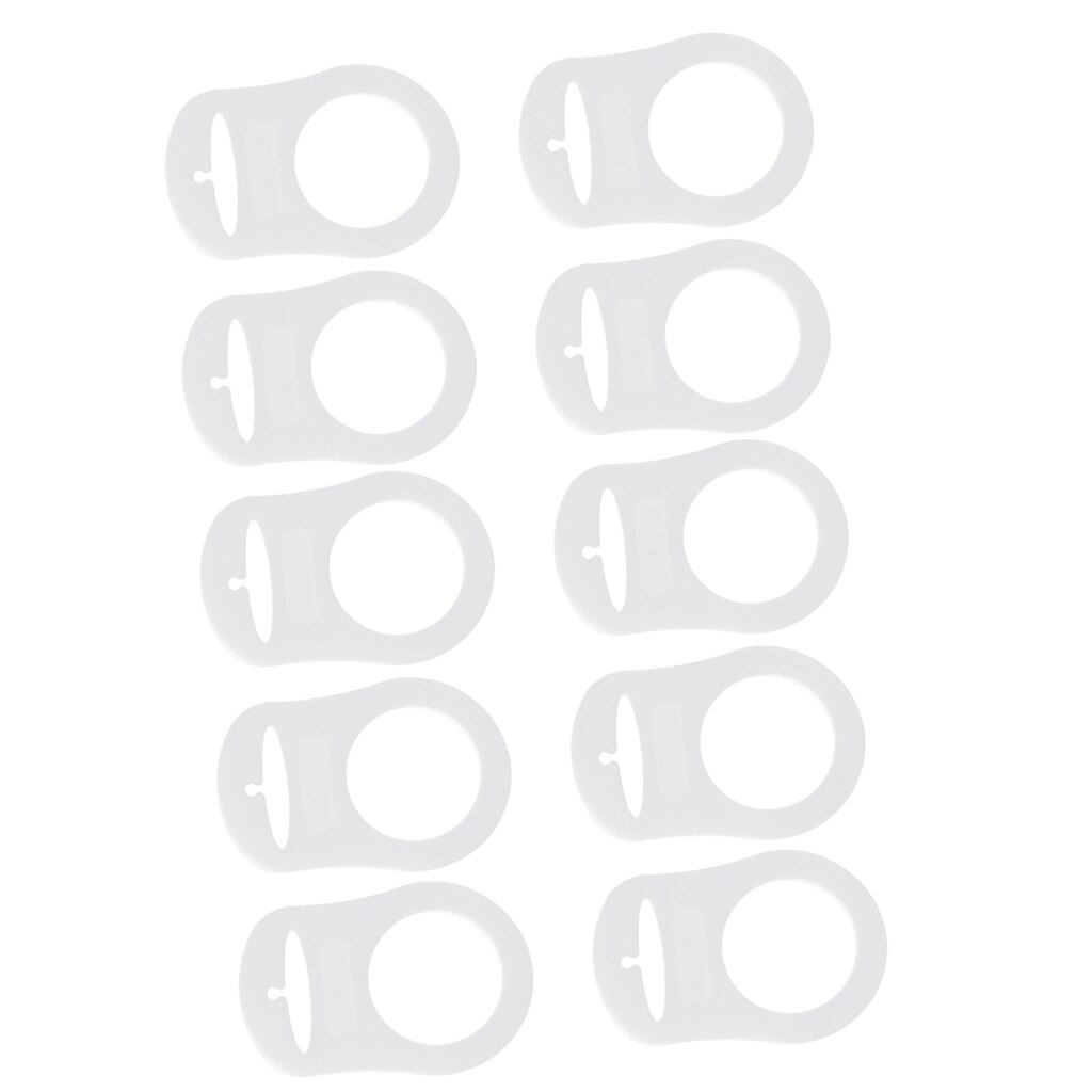 10x Silicone Baby Fopspeen Style Dummy Adapters Cl... Grandado
