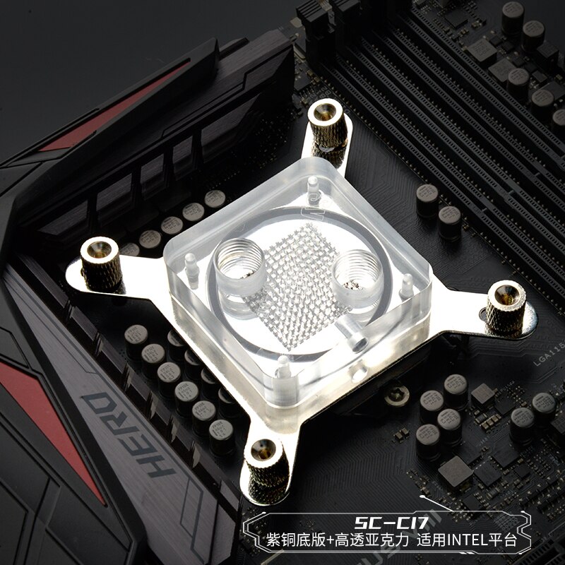 CPU Block Computer Water Coolings System G1/4 Block Cooler For Processor Universal for Intel CPU Water Cooling Block