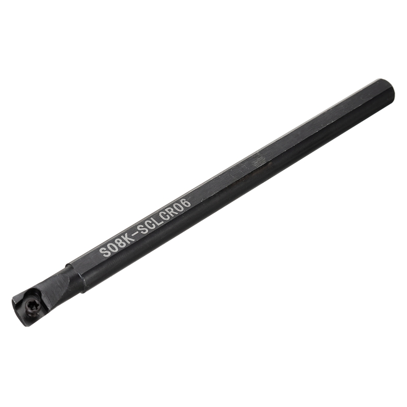 Soporte de herramienta de torneado de torno Indexable de vástago de 8mm con inserciones de carburo CCMT060204 DCMT070204 para máquina CNC