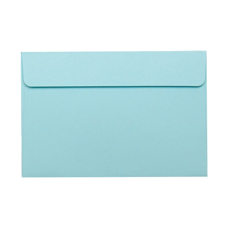 50pcs Vintage Large Envelopes Postcard Letter Stationery Greeting Card Envelope Y3ND: Light Blue