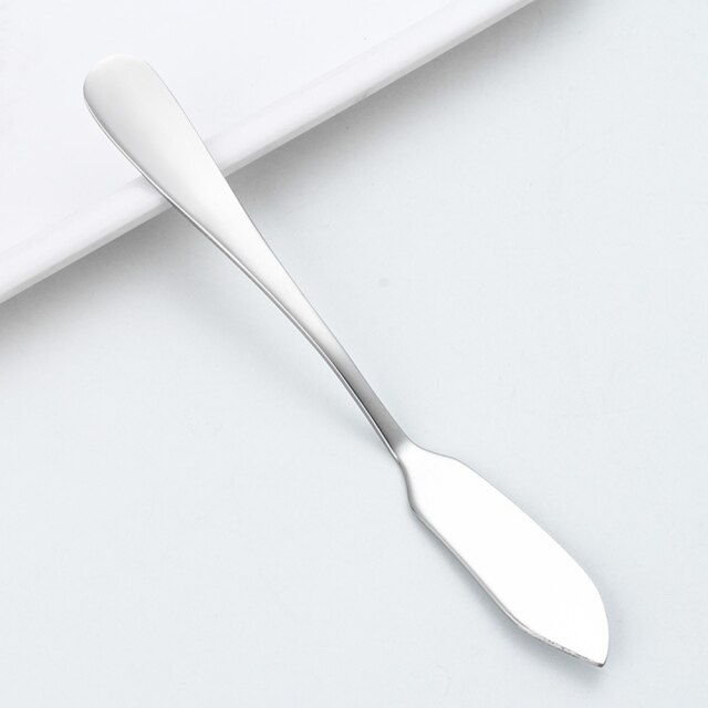 Stainless Steel Butter Cutter Steel Hard Dessert Spreader Butter Better Western Cutlery Breakfast Tool: Silver 