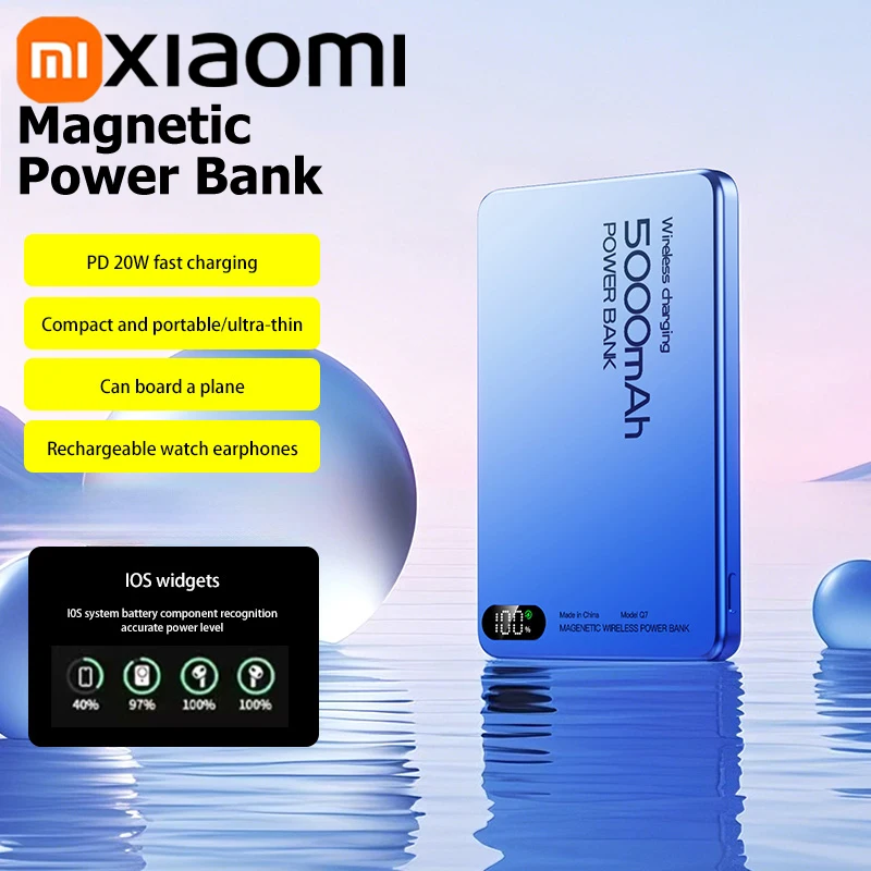 Xiaomi 10000mAh Slim Magnetic Wireless Power Bank PD20W Super Fast Charging Portable External Battery For Magsafe For iPhone