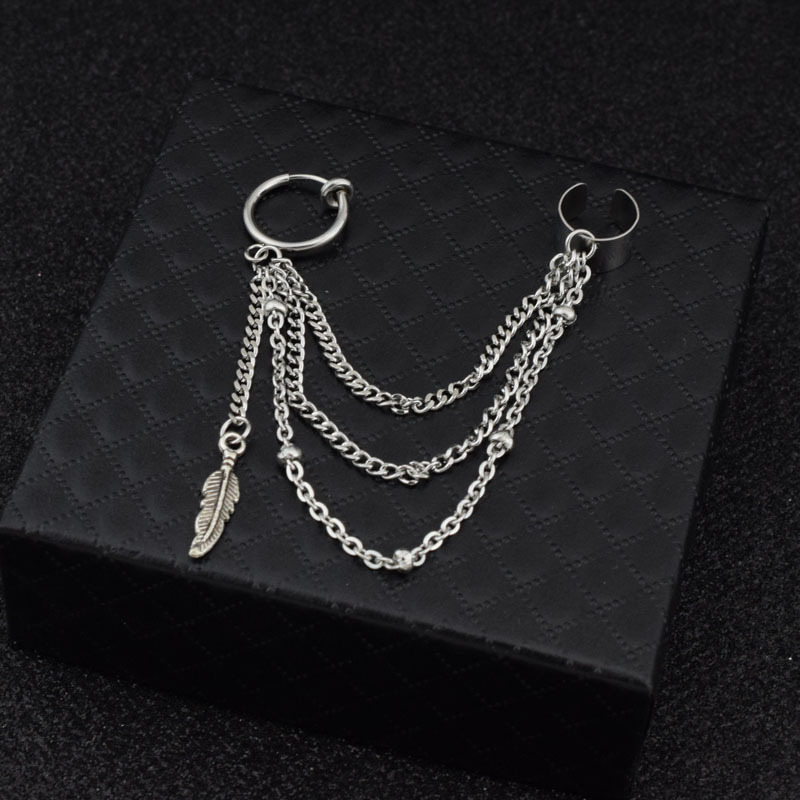 Boucles d'oreilles en acier inoxydable pour hommes/femmes, pendentif étoile lune, pompon Long, unisexe, bijoux Kpop Suga JIMIN, 1 pièce