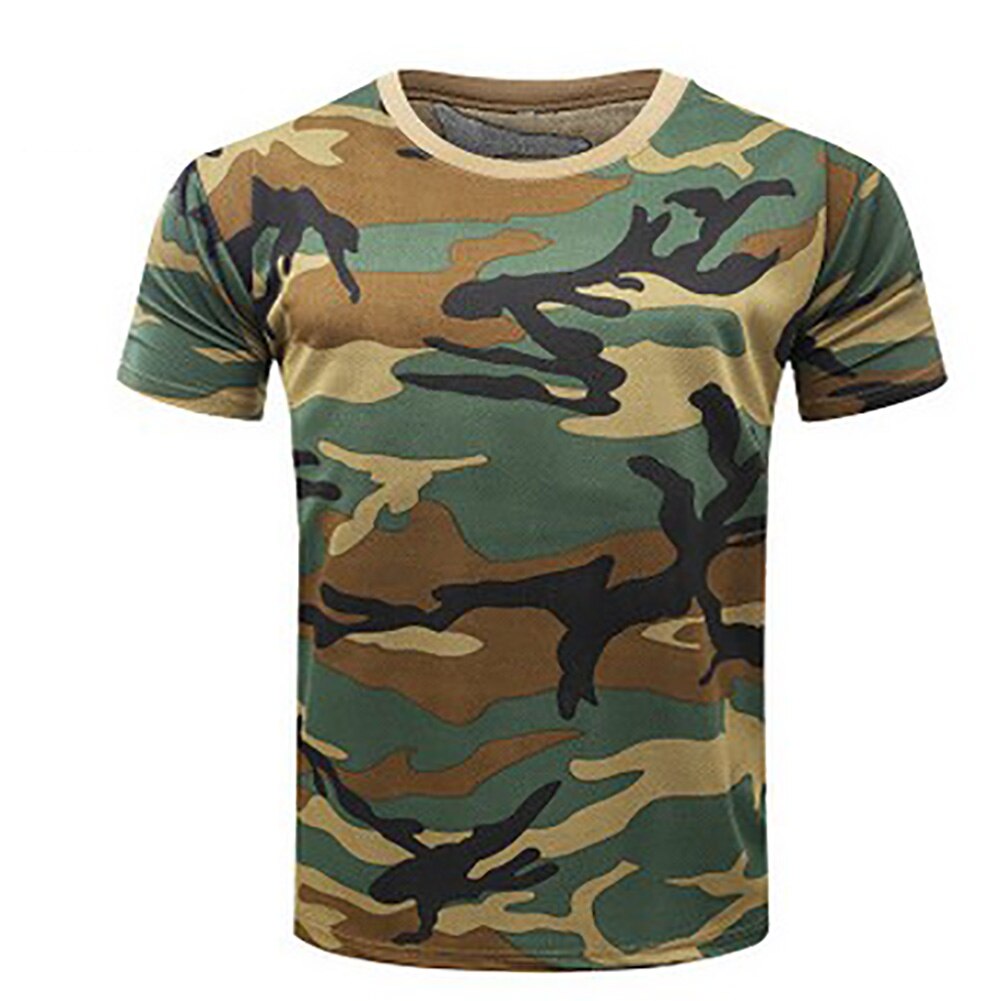 Compression Sport Shirt Men Short Sleeve Camouflage Fitness 3D Quick Dry Men's Running T-shirt Gym Workout Clothing Top