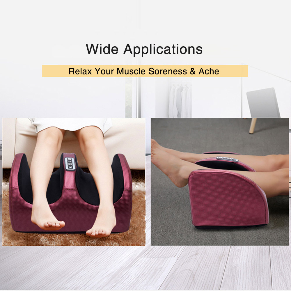 Máquina eléctrica de masaje de pies, vibradores Shiatsu de compresión para pies, rodillo amasador para aliviar el dolor en el pie, de estimulación muscular