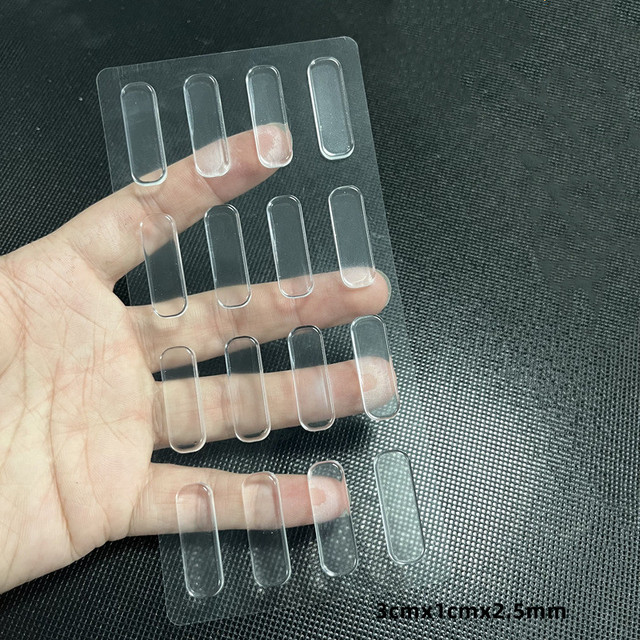 Almohadillas autoadhesivas de silicona para muebles, almohadillas para parachoques de cuna, tira anticolisión para refrigerador, Protector de pared, Tope de puerta, silenciador: Blanco y negro