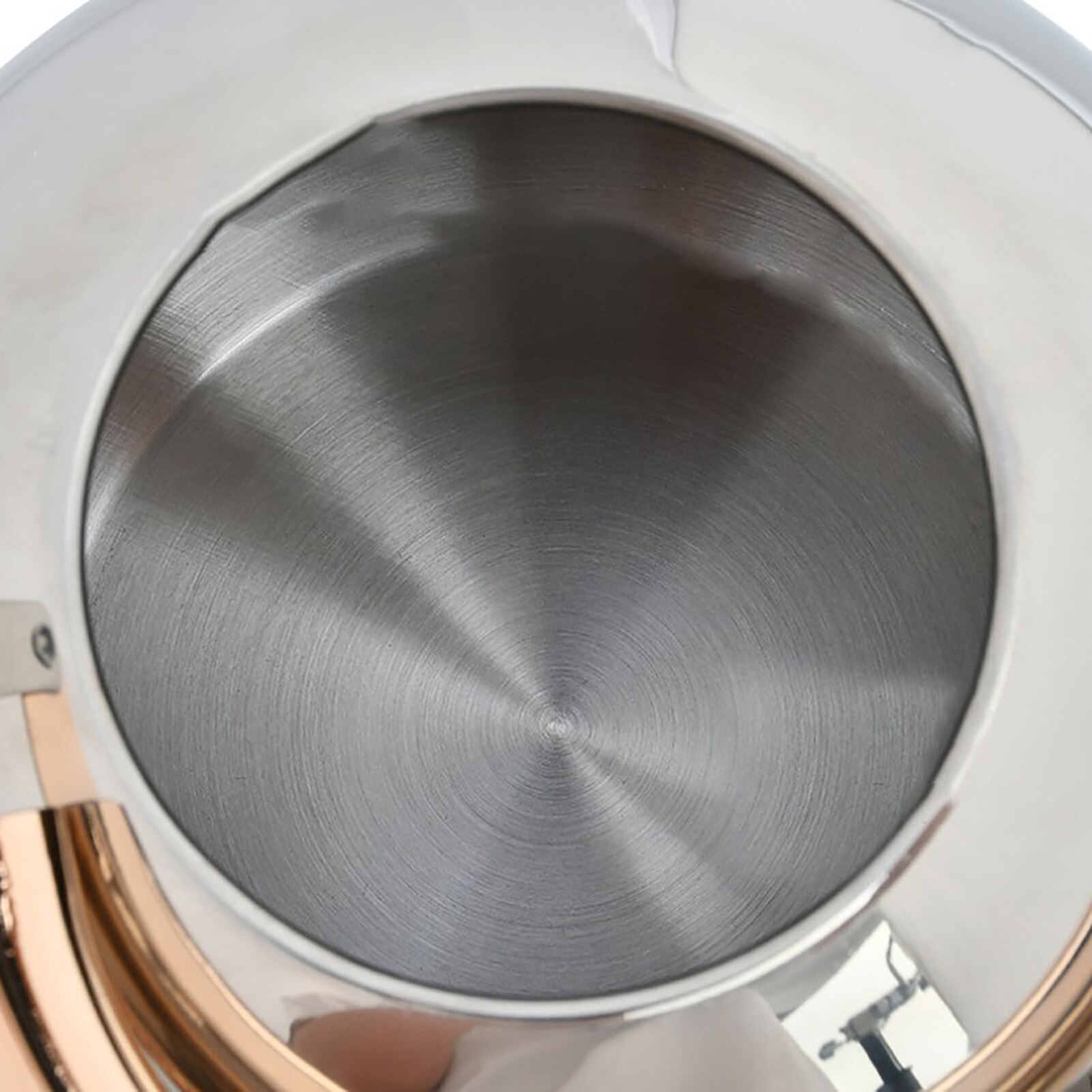 Verzilveren Volledige Rvs Fluitketel Met Deksel, Fluitketel Met Gouden Handvat 3L